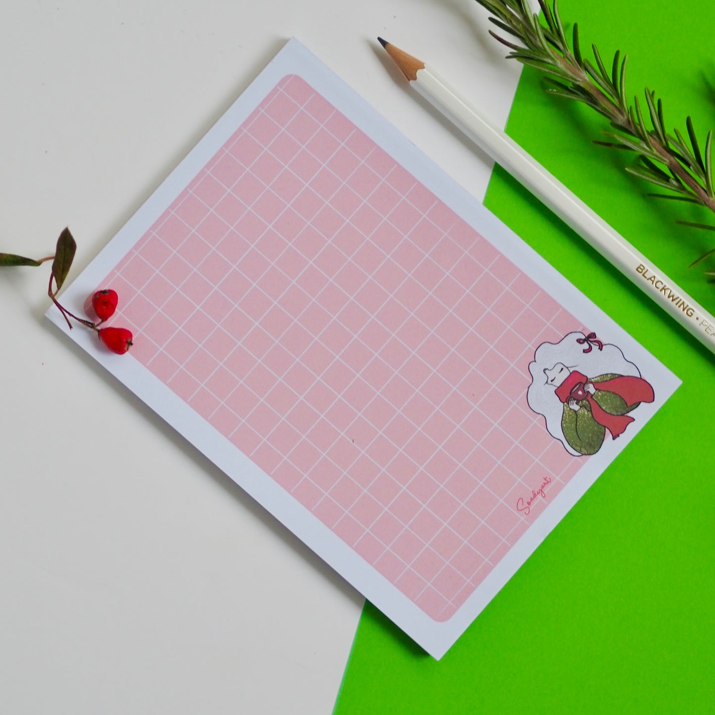 Karácsonyi csajszi A6-os jegyzettömb