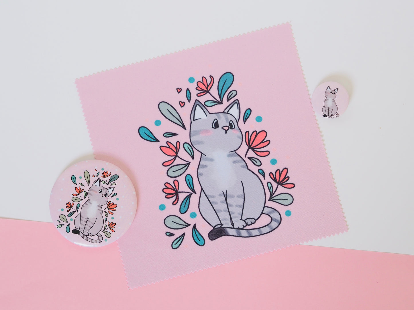 Szörp cicás kitűző