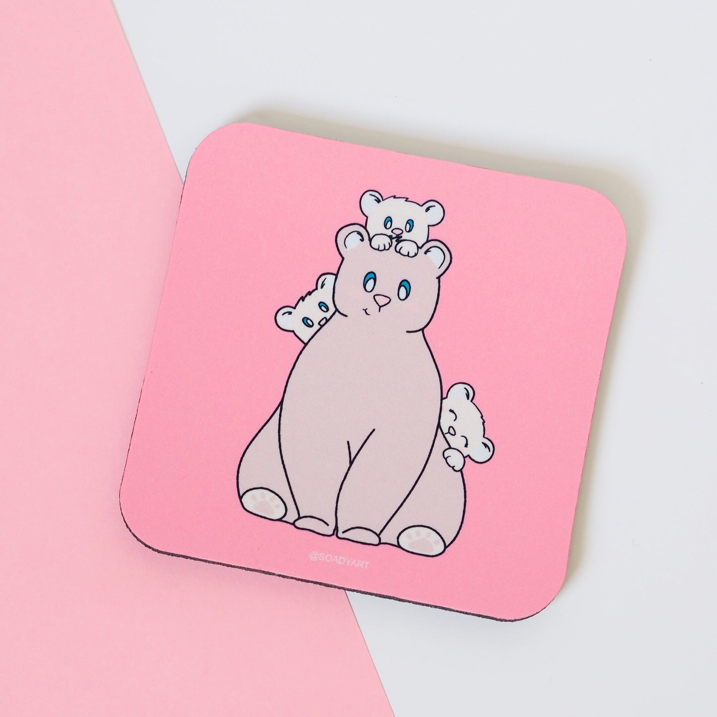 Mackó család poháralátét