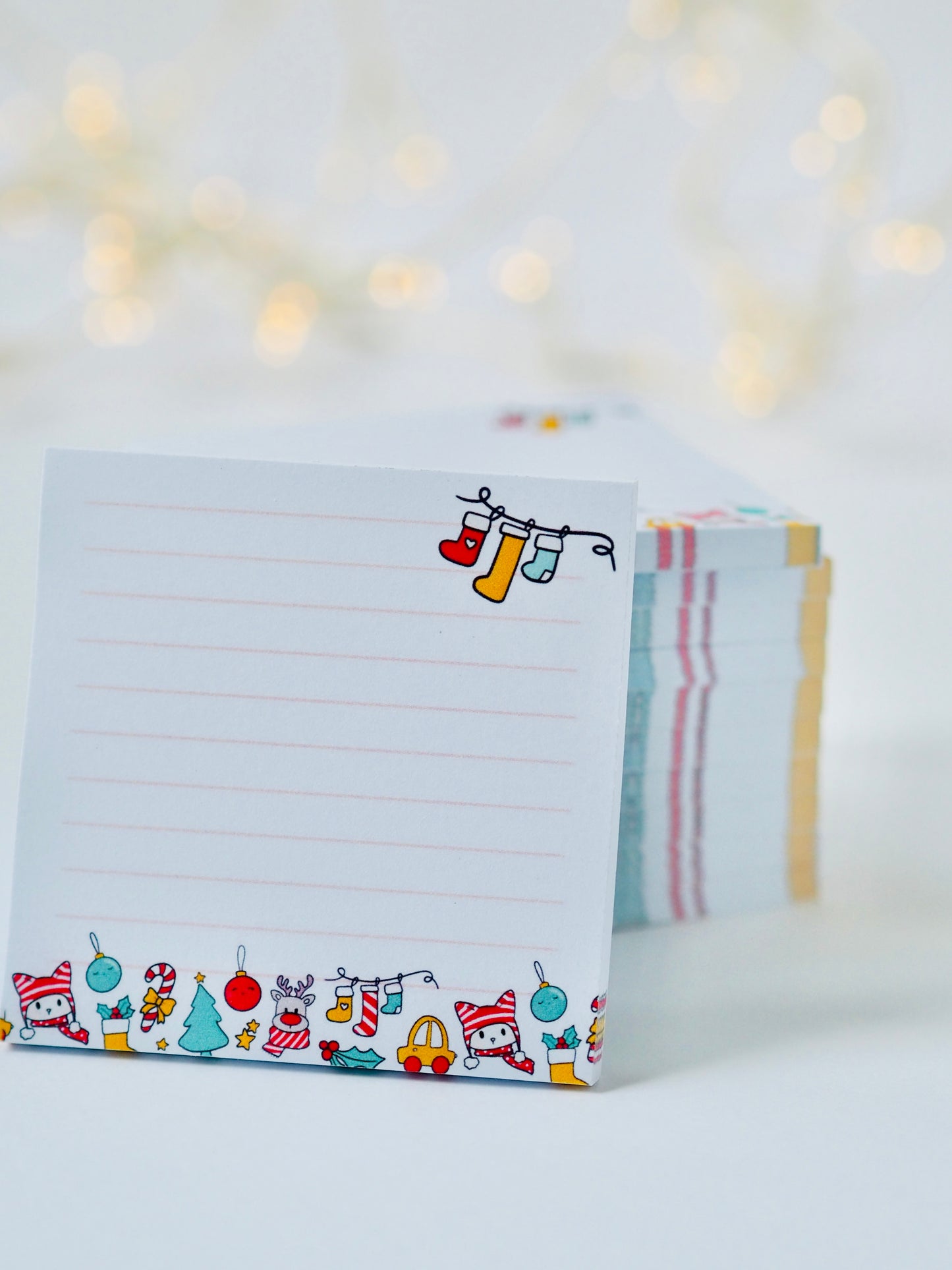 Karácsonyi vonalas post-it