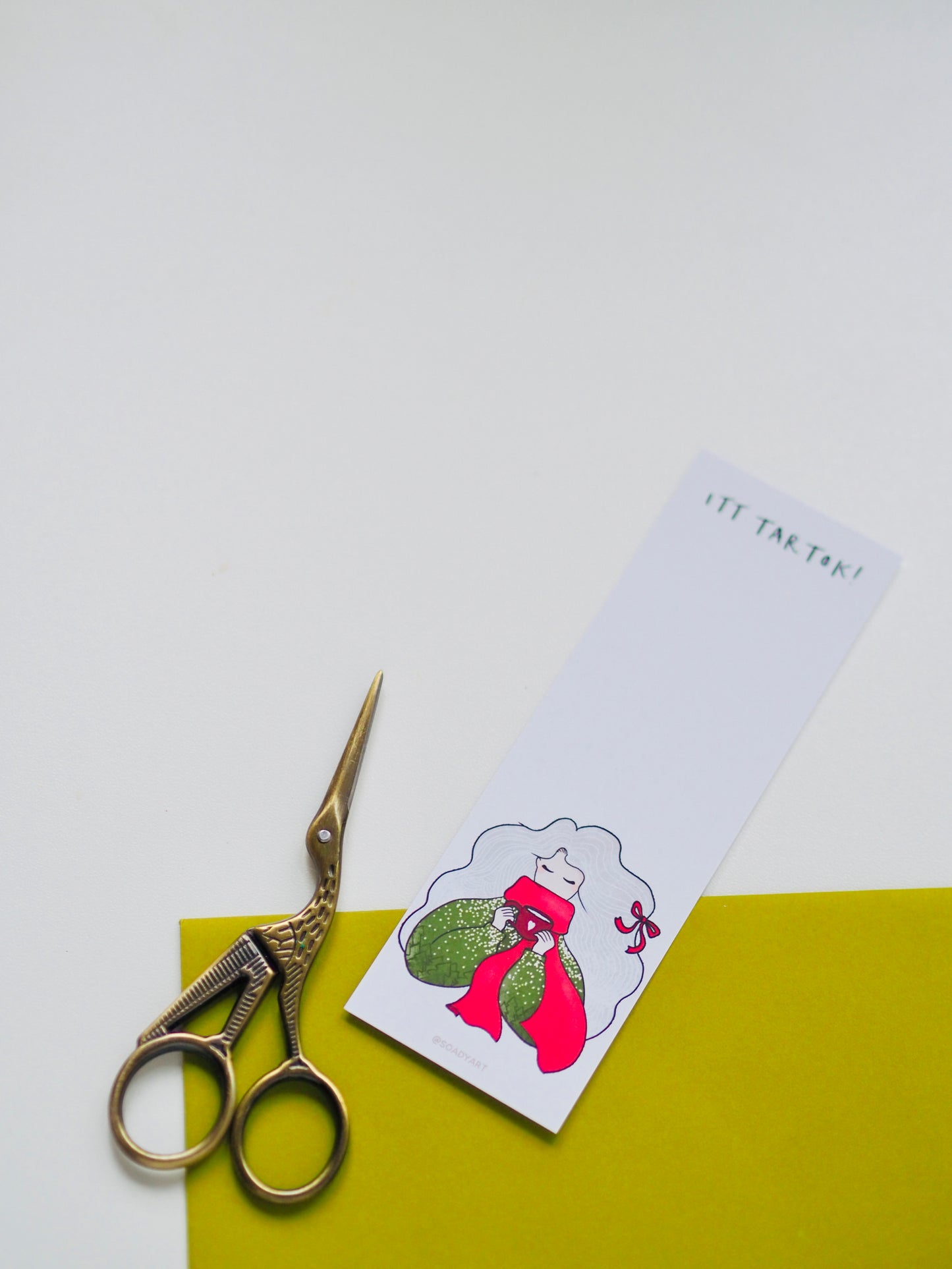 Csajszis karácsonyi könyvjelző