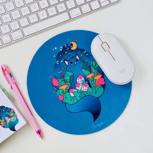 Éjjeli cicás egérpad