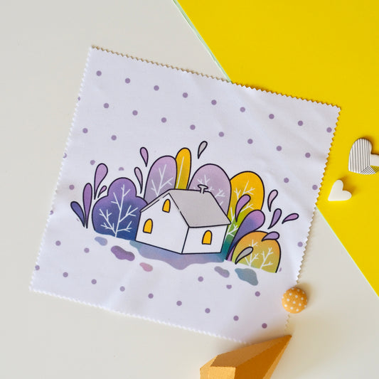 Erdei házikós szemüveg törlőkendő