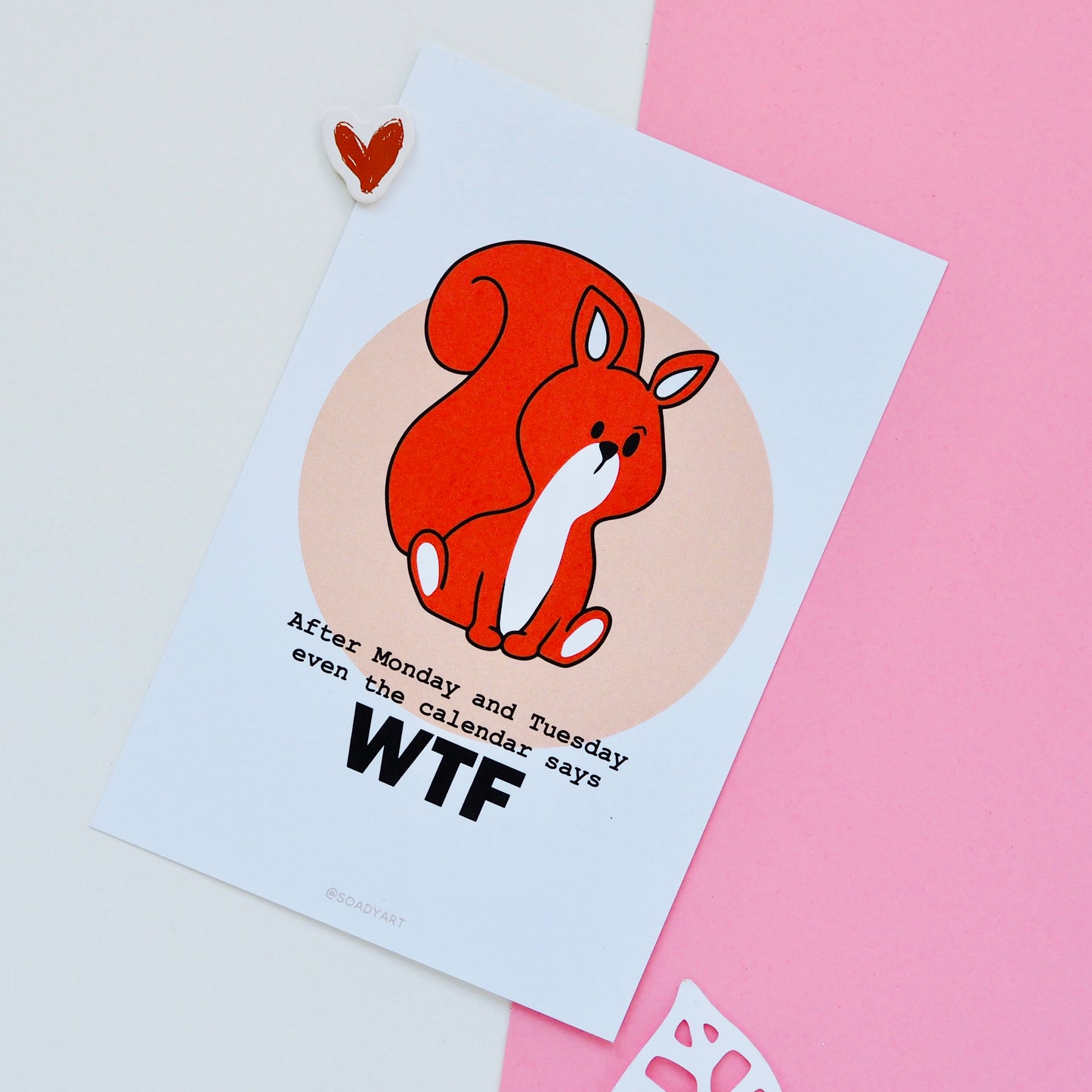 WTF Mókusos print