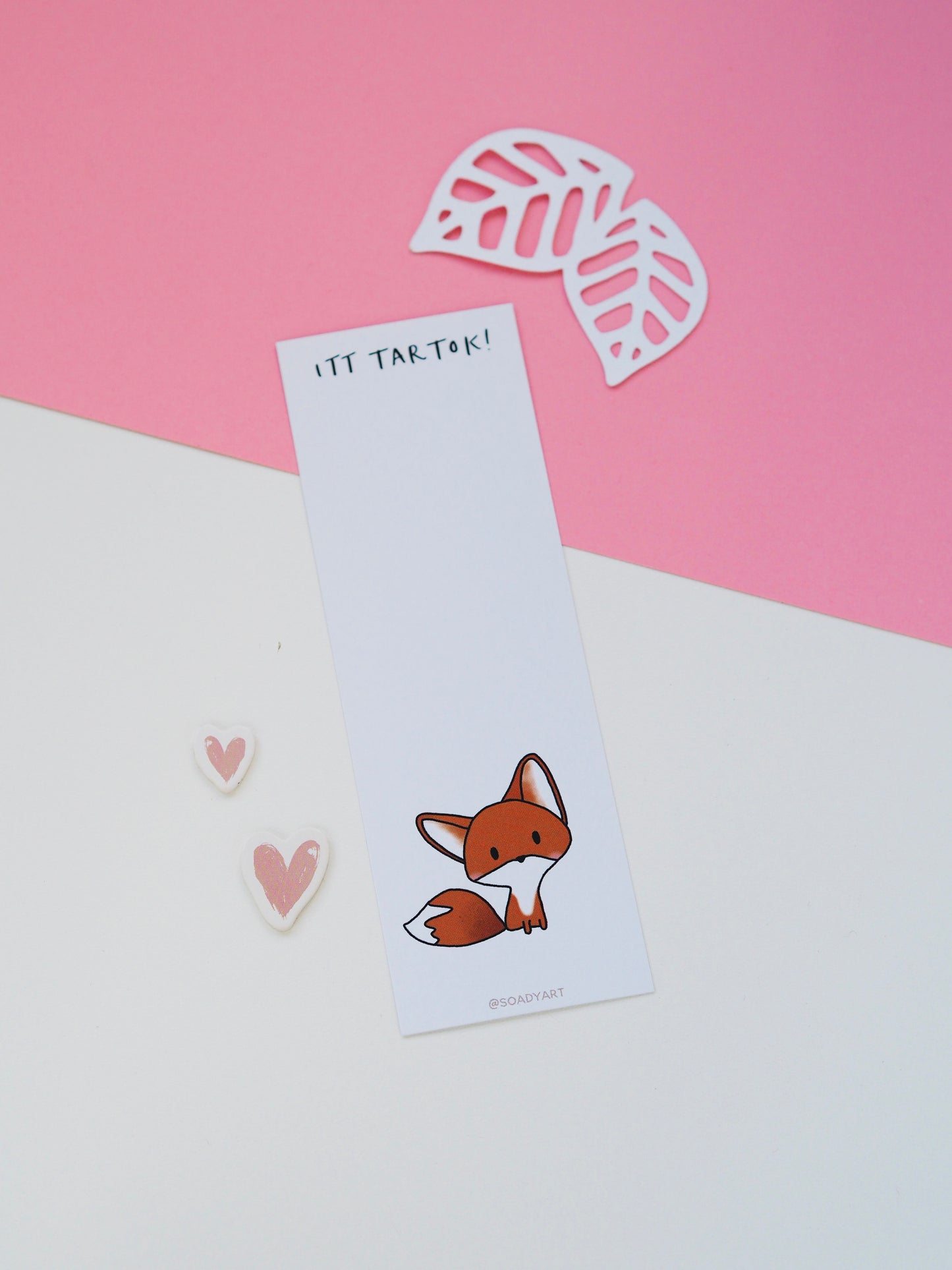 Rókás könyvjelző