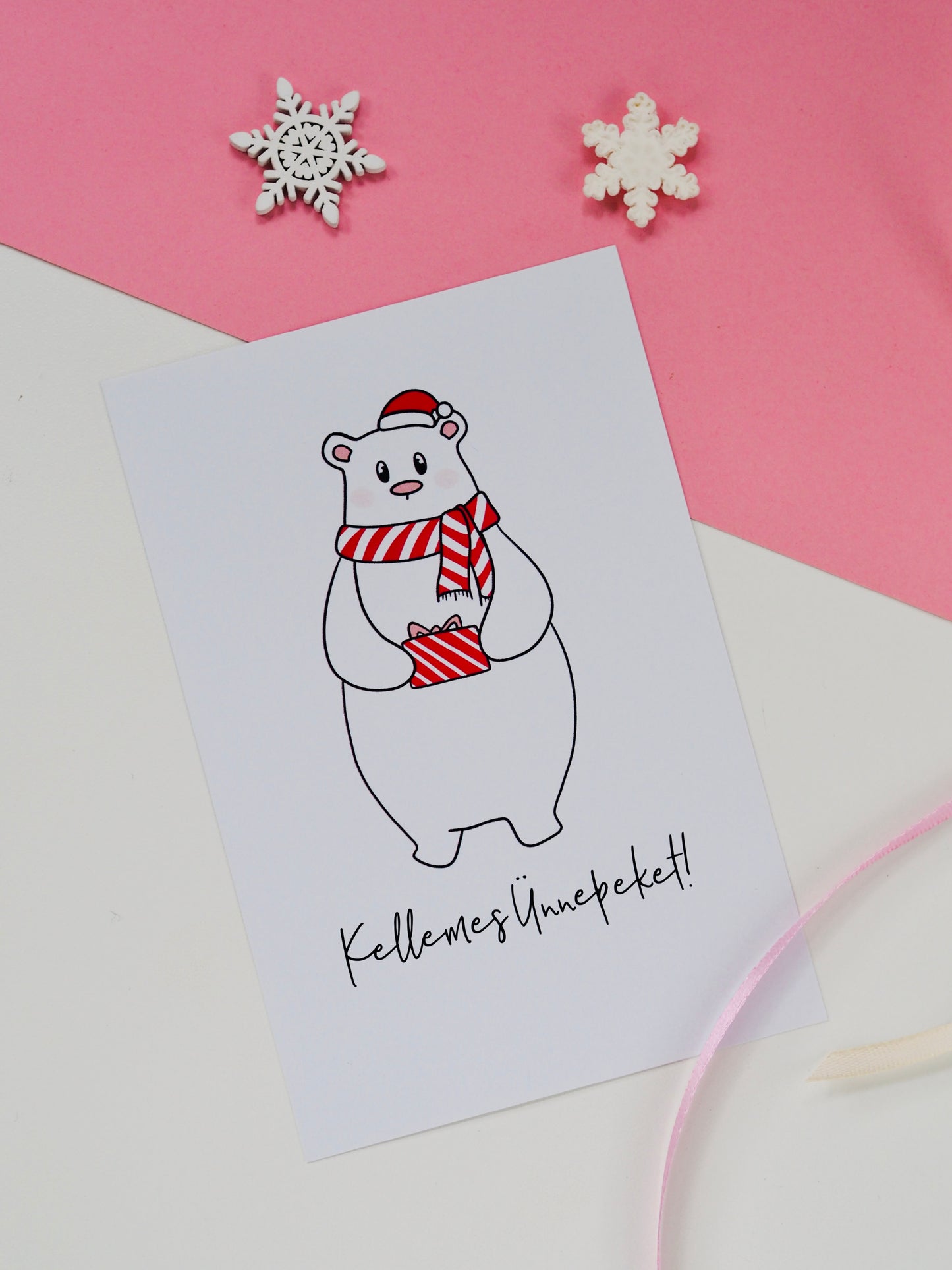 Macis karácsonyi képeslap