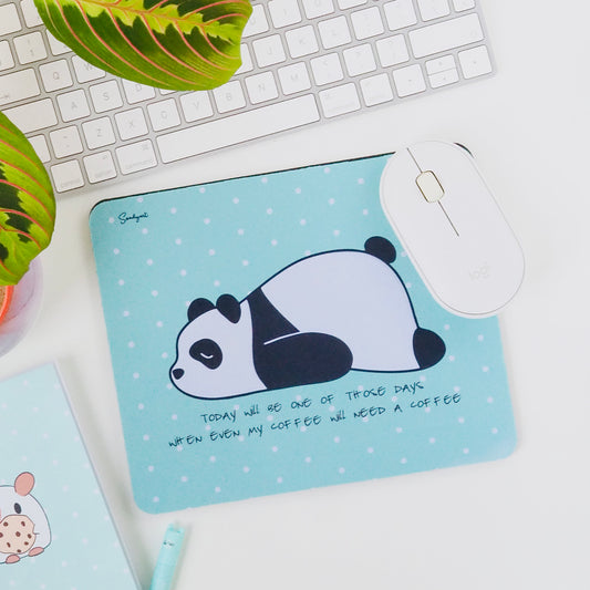 Fáradt pandás egérpad