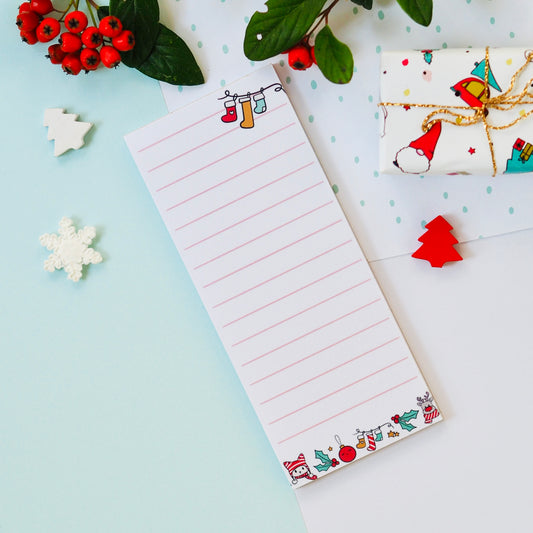 Téli listázós jegyzettömb