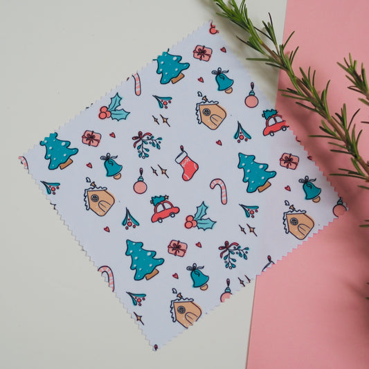 Karácsonyi szemüvegtörlő kendő