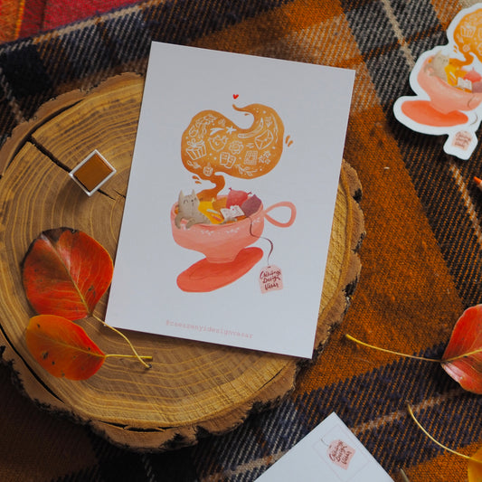 Csészényi képeslap