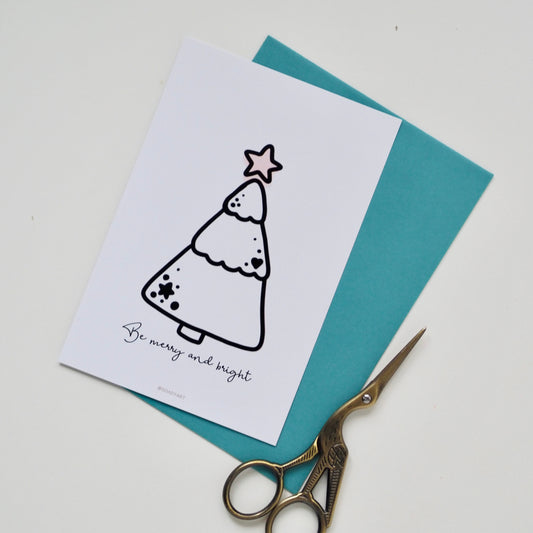 Minimál karácsonyi képeslap