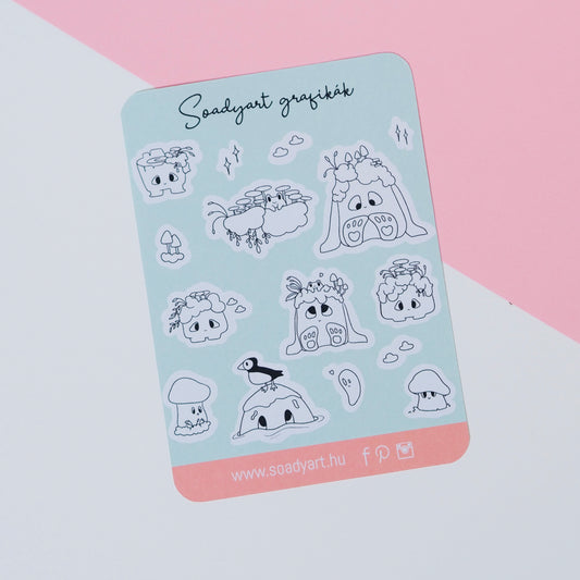 Trollok szinezhető matricaív - S5