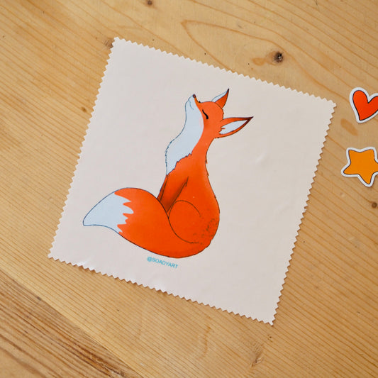 Rókás szemüveg törlőkendő