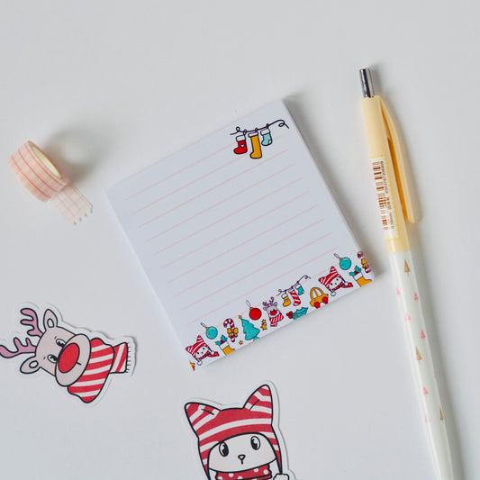 Karácsonyi vonalas post-it