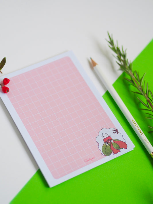 Karácsonyi csajszi A6-os jegyzettömb