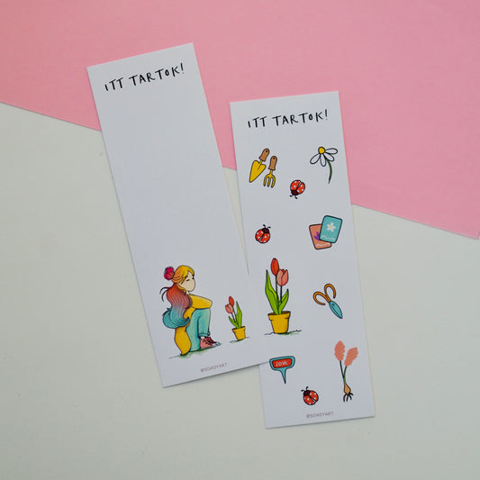 Kertészkedő könyvjelző szett