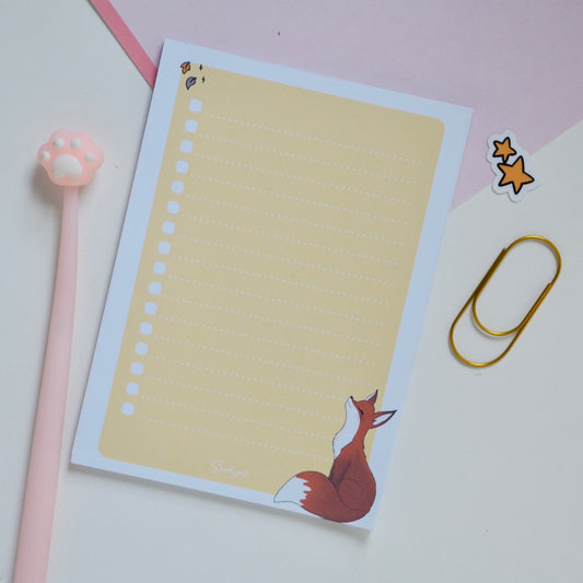 Rókás A6-os jegyzettömb