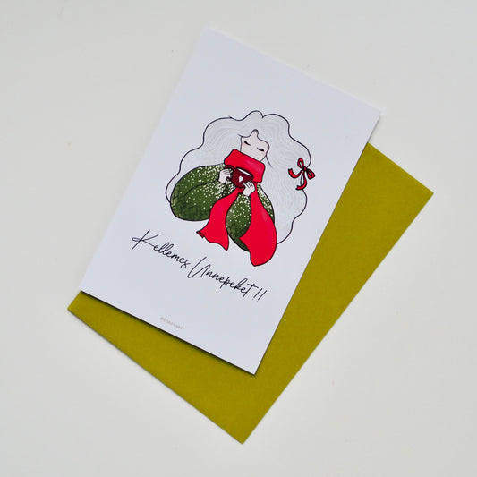 Csajszis karácsonyi képeslap