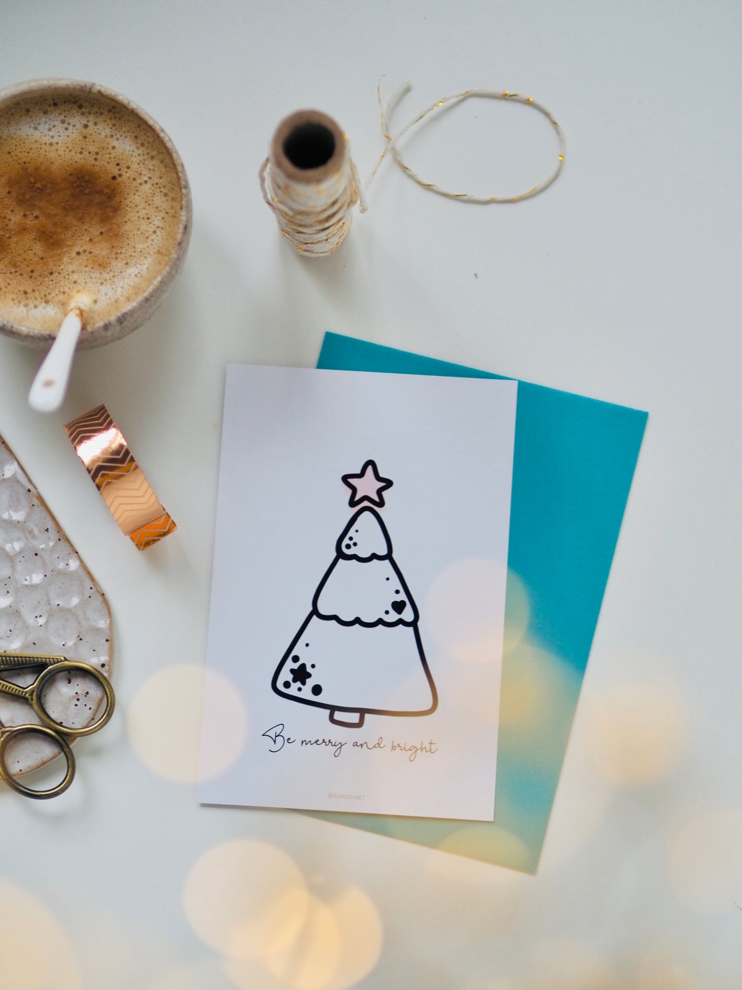 Minimál karácsonyi képeslap