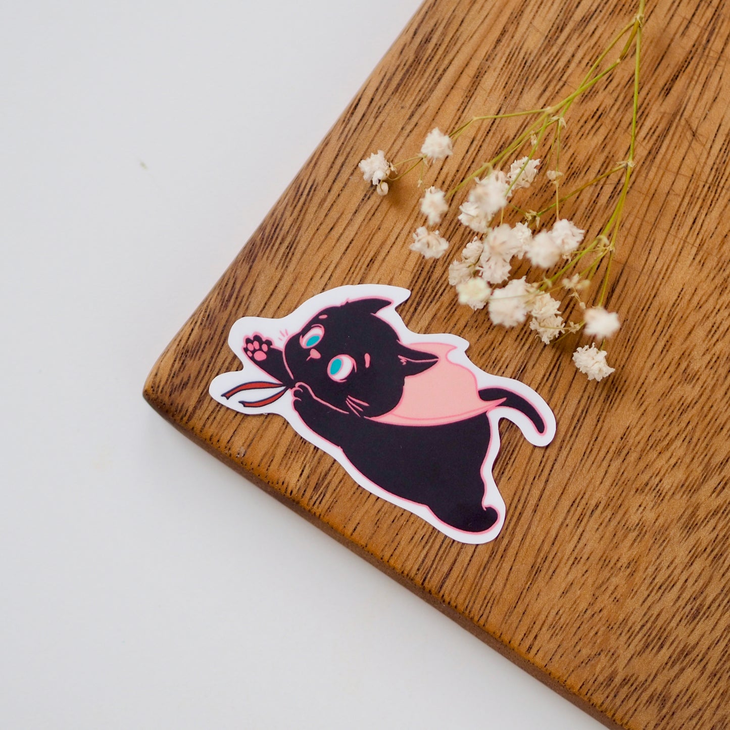 Szeder cica vízálló matrica