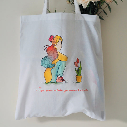 ELŐRENDELHETŐ - Kertészkedő vászontáska