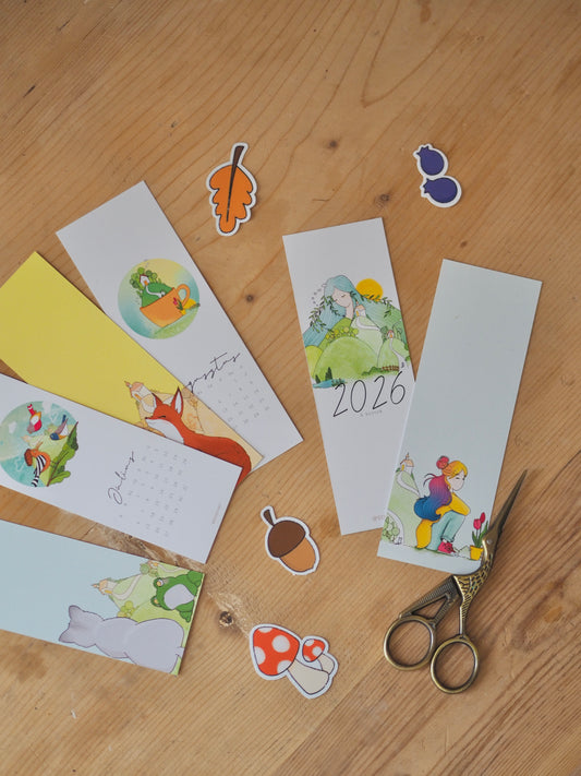 2026-os könyvjelző naptár