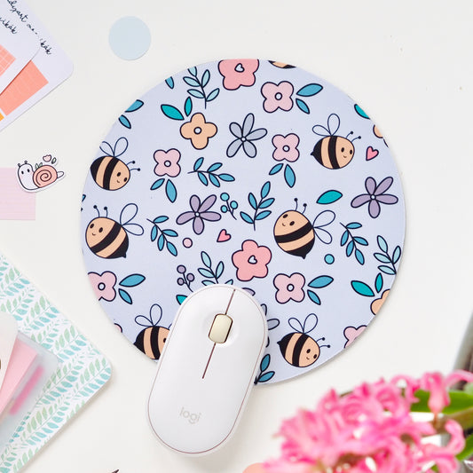 Kerek méhecskés egérpad