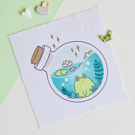 Békás szemüveg törlőkendő