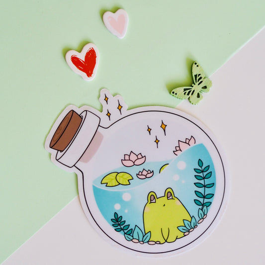 Békás nagy vízálló matrica