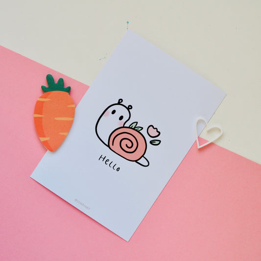 Hello csiga képeslap