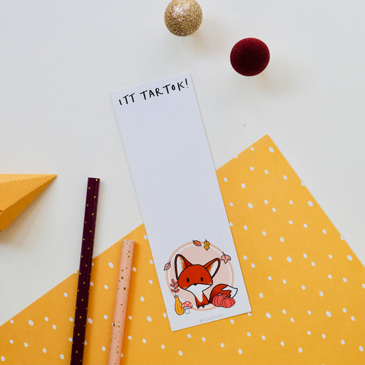 Őszi könyvjelző (rókás)