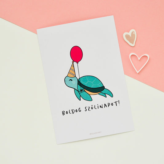 Tekis szülinapi üdvözlőkártya