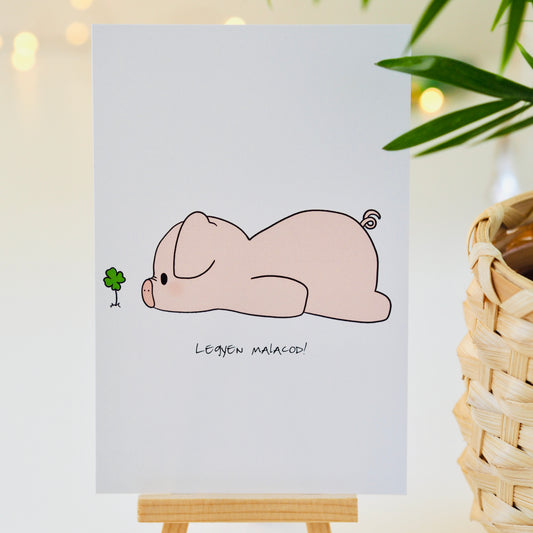 “Legyen malacod” képeslap