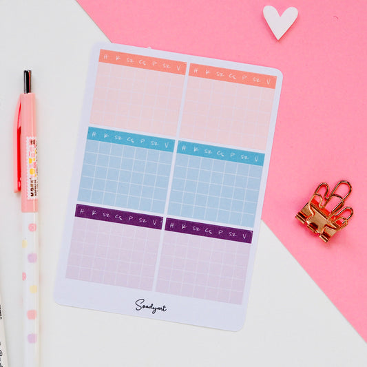 Szokás követő matricaív - havi J9