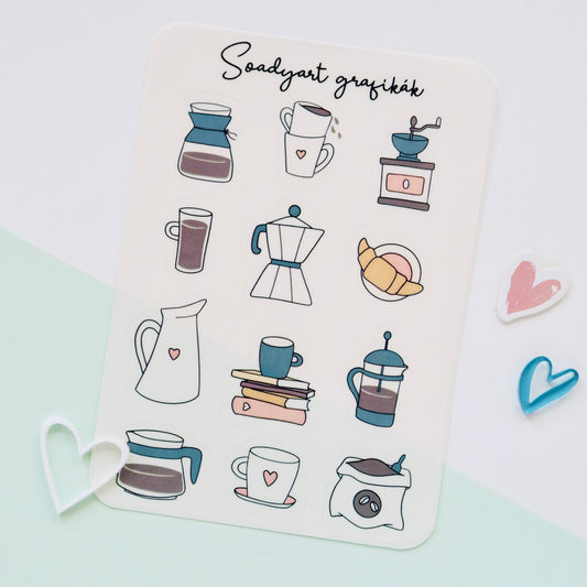 B3 - Kávés matricaív