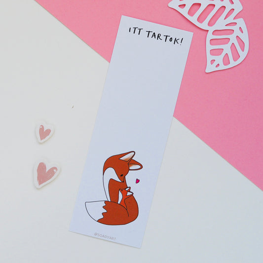 Róka mama könyvjelző