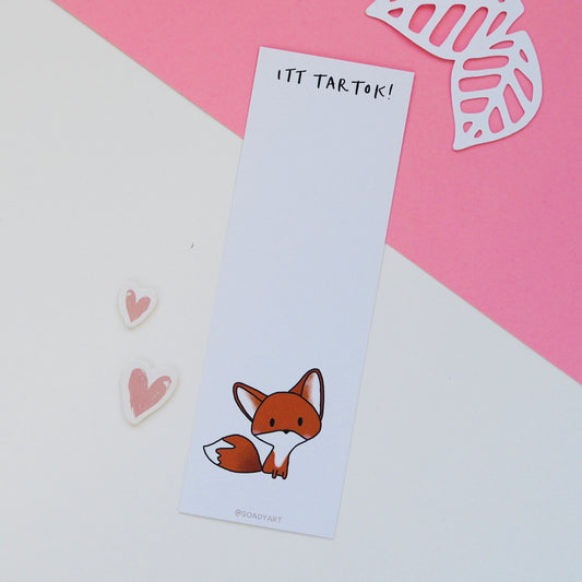 Rókás könyvjelző