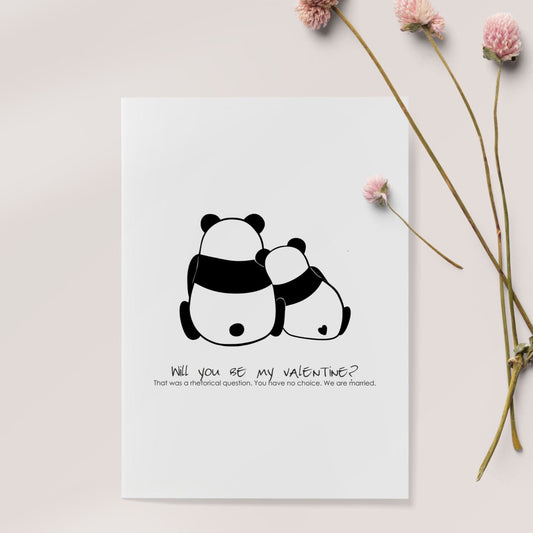 "Be my valentine" print