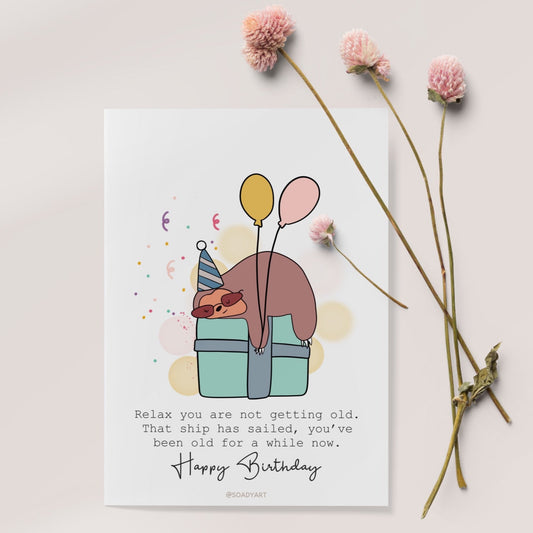 Lajháros szülinapi üdvözlőkártya